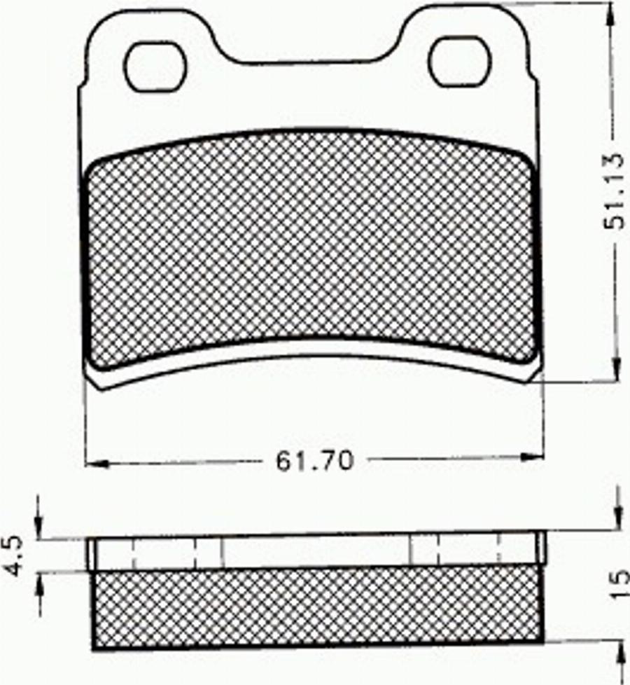 Pex 7364 - Тормозные колодки, дисковые, комплект autospares.lv