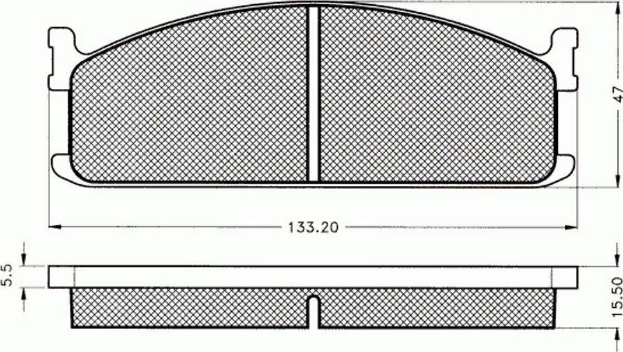 Pex 7312 - Тормозные колодки, дисковые, комплект autospares.lv