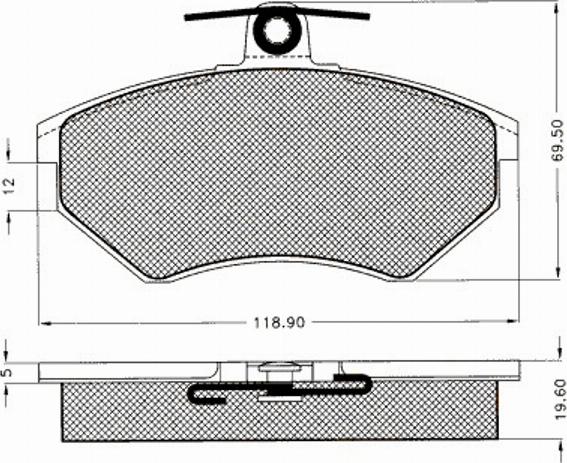 Pex 7240S - Тормозные колодки, дисковые, комплект autospares.lv