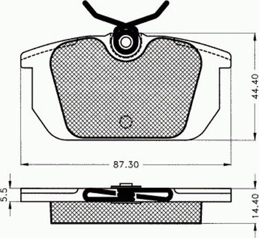 Pex 7.256 - Тормозные колодки, дисковые, комплект autospares.lv