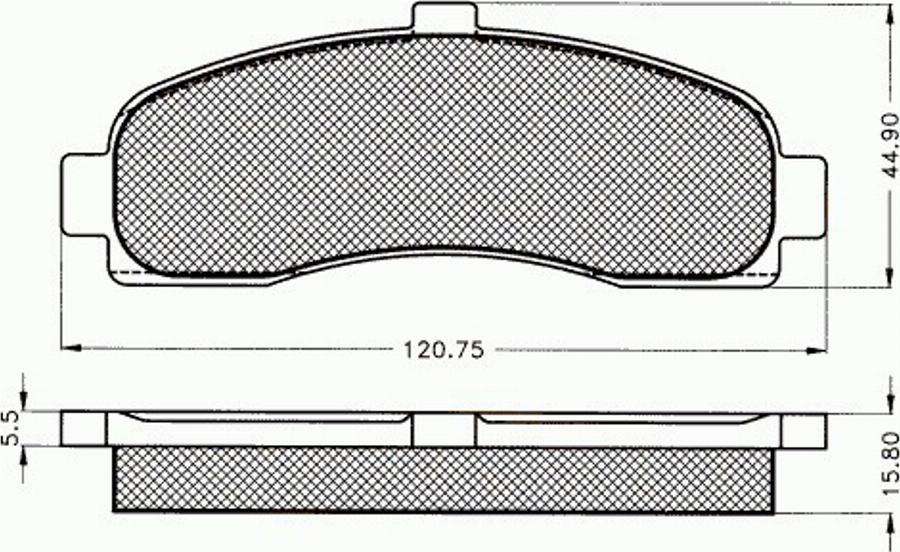 Pex 7260 - Тормозные колодки, дисковые, комплект autospares.lv