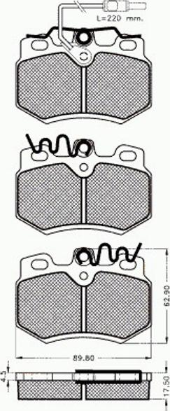 Pex 7.206 - Тормозные колодки, дисковые, комплект autospares.lv