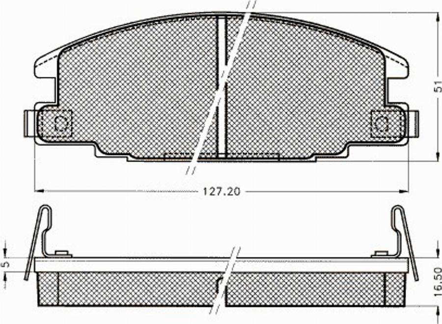 Pex 7233S - Тормозные колодки, дисковые, комплект autospares.lv