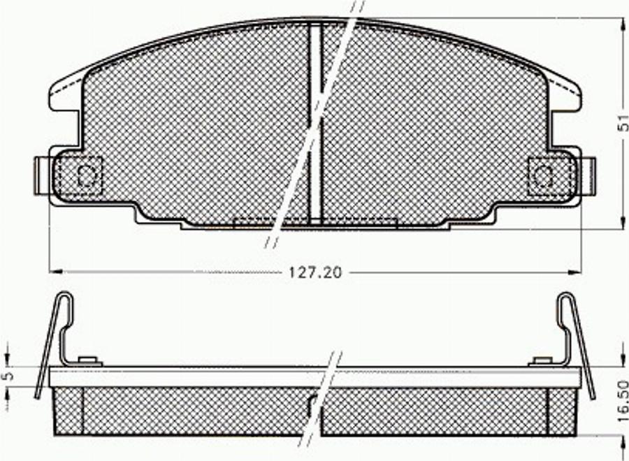 Pex 7233 - Тормозные колодки, дисковые, комплект autospares.lv