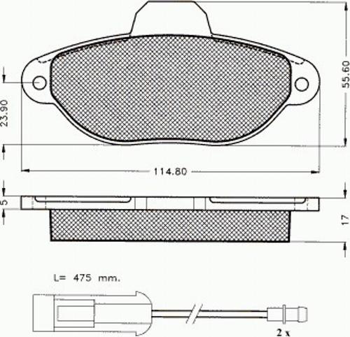 Pex 7227 - Тормозные колодки, дисковые, комплект autospares.lv