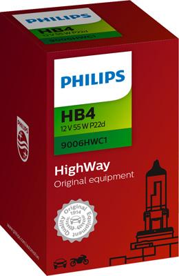 PHILIPS 9006HWC1 - Лампа накаливания, фара дальнего света autospares.lv