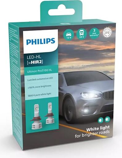 PHILIPS 11012U5100X2 - Лампа накаливания, основная фара autospares.lv