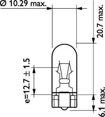 PHILIPS 13960CP - Лампа накаливания, освещение щитка приборов autospares.lv