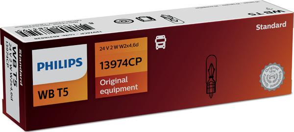 PHILIPS 13974CP - Лампа накаливания, освещение щитка приборов autospares.lv