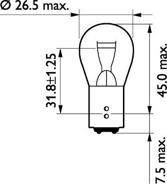 PHILIPS 13499CP - Лампа накаливания, фонарь указателя поворота autospares.lv