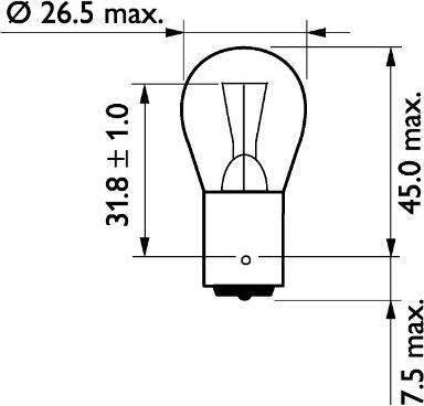 PHILIPS 13498CP - Лампа накаливания, фонарь указателя поворота autospares.lv