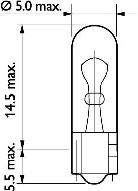 PHILIPS 13521CP - Лампа накаливания, освещение щитка приборов autospares.lv