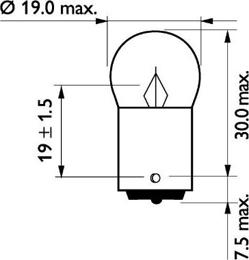 PHILIPS 13821B2 - Лампа накаливания, фонарь указателя поворота autospares.lv