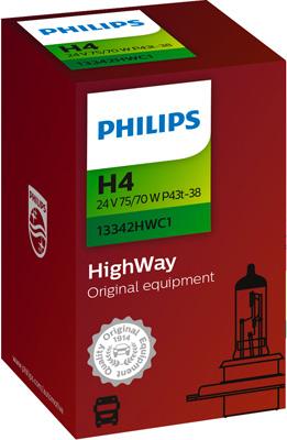 PHILIPS 13342HWC1 - Лампа накаливания, фара дальнего света autospares.lv
