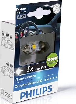 PHILIPS 129454000KX1 - Лампа накаливания, освещение салона autospares.lv