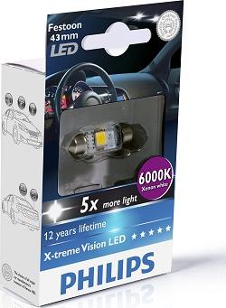 PHILIPS 129466000KX1 - Лампа накаливания, освещение салона autospares.lv