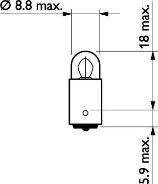 PHILIPS 13913CP - Лампа накаливания, фонарь установленный в двери autospares.lv