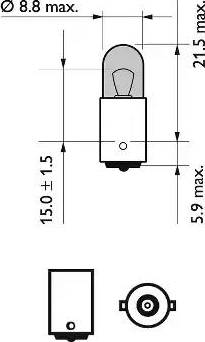 PHILIPS 12929NBVB2 - Лампа, входное освещение autospares.lv