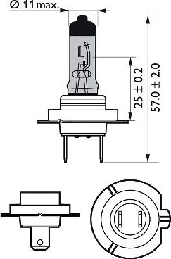 PHILIPS 12972WVUB1 - Лампа накаливания, фара дальнего света autospares.lv