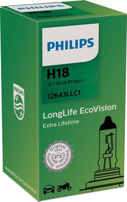 PHILIPS 12643LLC1 - Лампа накаливания, фара дальнего света autospares.lv