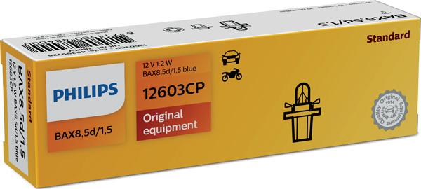 PHILIPS 12603CP - Лампа накаливания, освещение щитка приборов autospares.lv