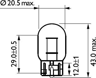 PHILIPS 12065CP - Лампа накаливания, фонарь указателя поворота autospares.lv