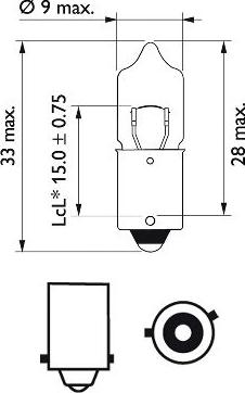 PHILIPS 12036B2 - Лампа накаливания, фонарь указателя поворота autospares.lv