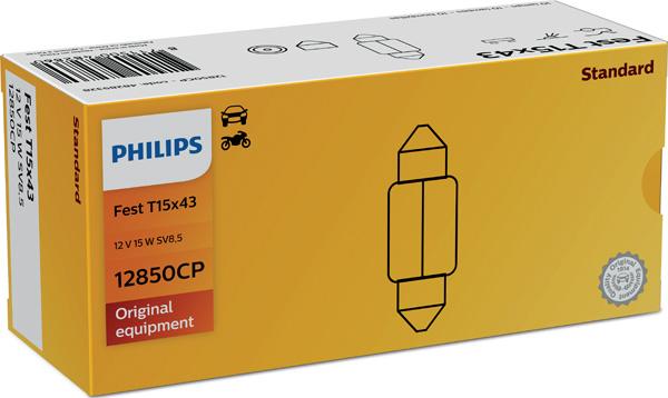 PHILIPS 12850CP - Лампа накаливания, освещение салона autospares.lv