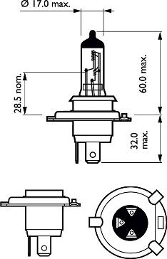 PHILIPS 12342RGTB1 - Лампа накаливания, фара дальнего света autospares.lv