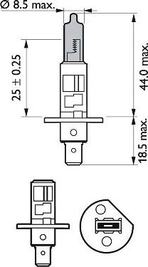 PHILIPS 12258WVUB1 - Лампа накаливания, фара дальнего света autospares.lv