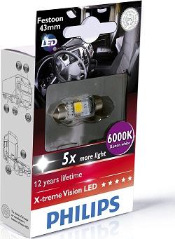 PHILIPS 249466000KX1 - Лампа накаливания, освещение салона autospares.lv