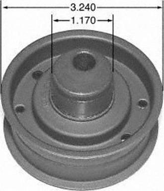 Pika 280-1000 - Натяжной ролик, зубчатый ремень ГРМ autospares.lv