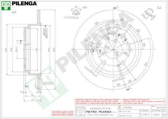Pilenga 5661 - Тормозной диск autospares.lv