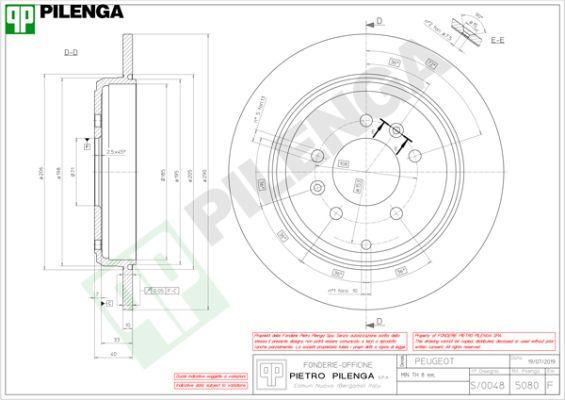 Pilenga 5080 - Тормозной диск autospares.lv