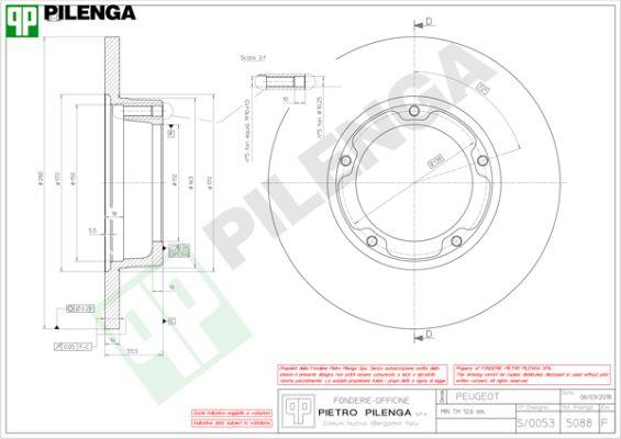 Pilenga 5088 - Тормозной диск autospares.lv