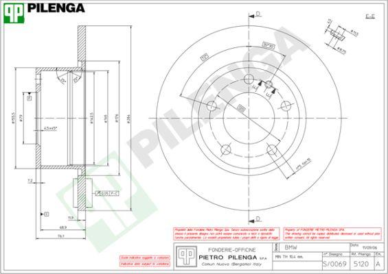 Pilenga 5120 - Тормозной диск autospares.lv