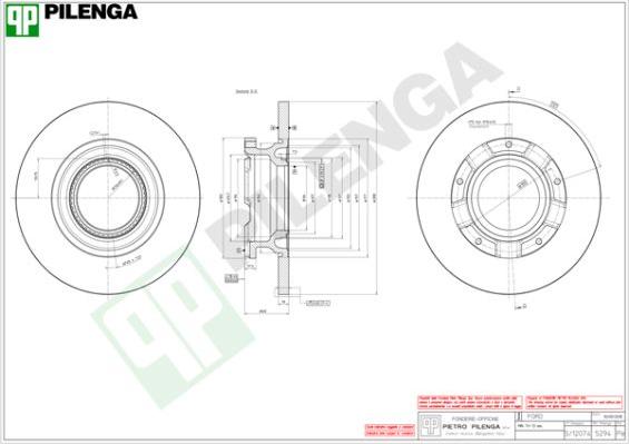 Pilenga 5294 - Тормозной диск autospares.lv