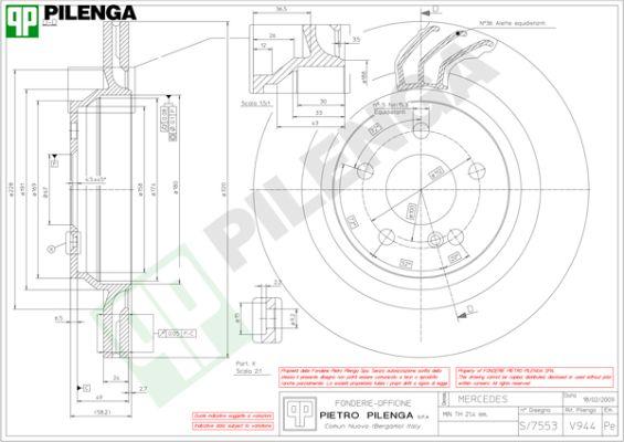 Pilenga V944 - Тормозной диск autospares.lv