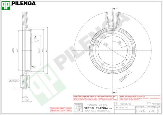 Pilenga V901 - Тормозной диск autospares.lv