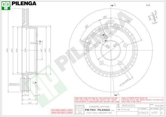 Pilenga V911 - Тормозной диск autospares.lv