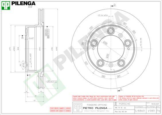 Pilenga V989 - Тормозной диск autospares.lv