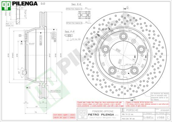 Pilenga V988 - Тормозной диск autospares.lv