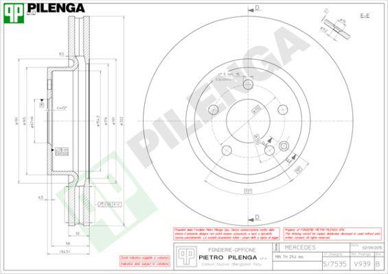 Pilenga V939 - Тормозной диск autospares.lv