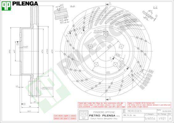 Pilenga V921 - Тормозной диск autospares.lv