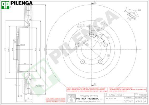 Pilenga V442 - Тормозной диск autospares.lv