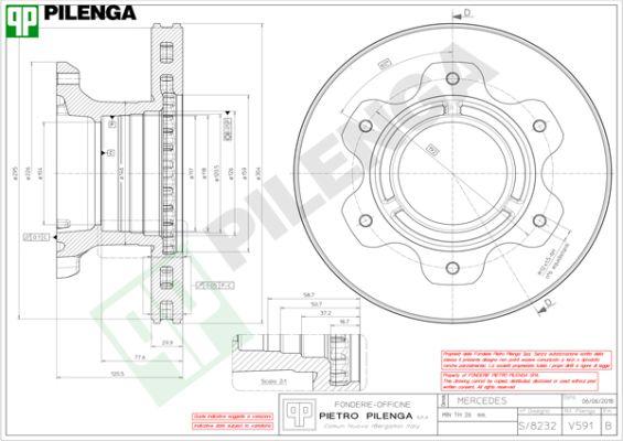 Pilenga V591 - Тормозной диск autospares.lv