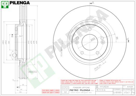 Pilenga V541 - Тормозной диск autospares.lv