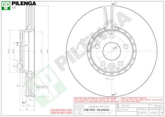 Pilenga V583 - Тормозной диск autospares.lv