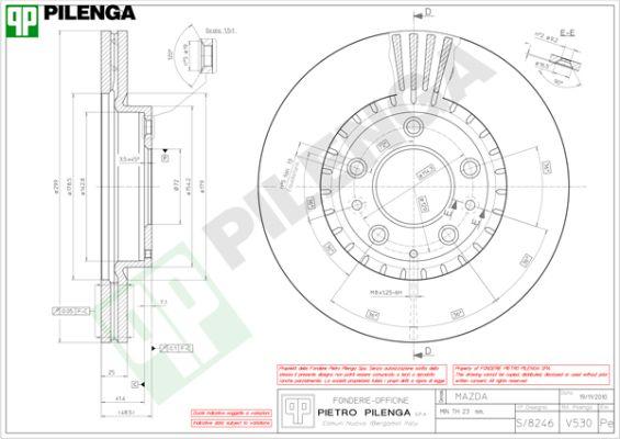 Pilenga V530 - Тормозной диск autospares.lv