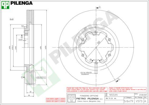 Pilenga V573 - Тормозной диск autospares.lv